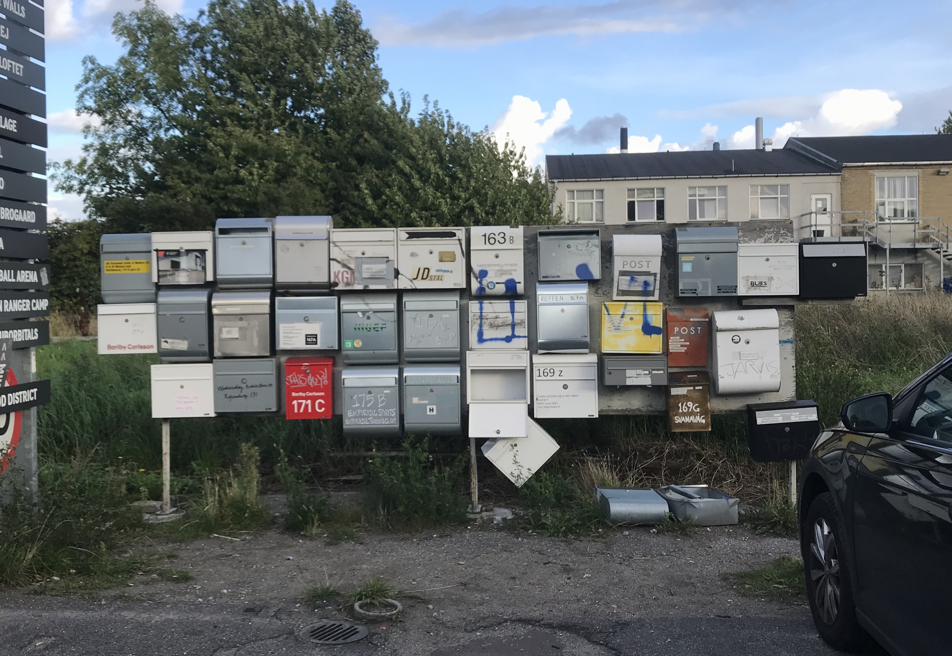 some mailboxes